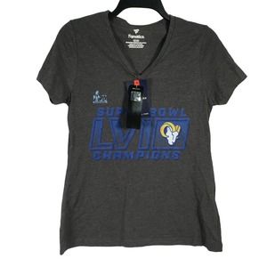 Fanatics Royal Los Angeles Rams Champion S/S T-Shirt, Women's Size S - Grey